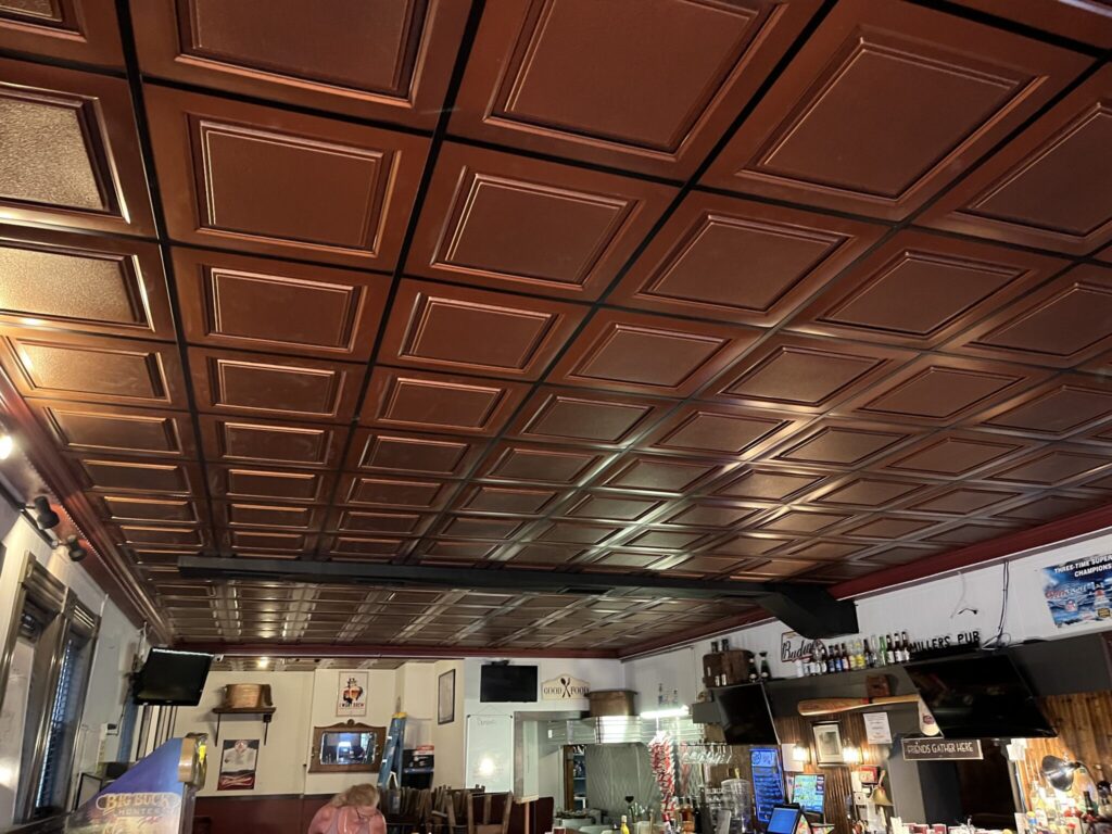 drop ceiling installation restaurant 3